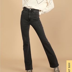 Rolla’s Dusters Bootcut Washed Black High-Rise Denim Jeans size 26